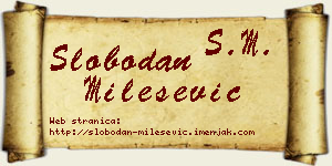 Slobodan Milešević vizit kartica